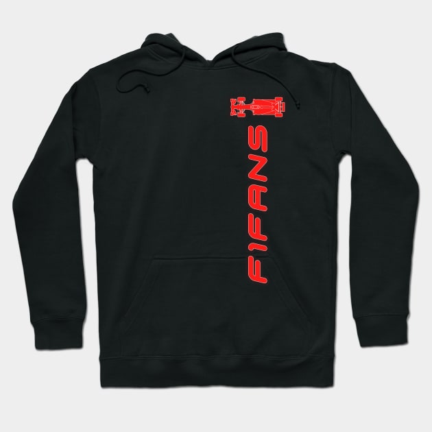 F1 Fans Red Racing Car Hoodie by Markyartshop